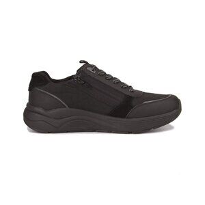 Drew Men’s Miller Orthotic Comfort Sneaker Black Suede Combo 40115